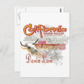 カリフォルニアの死の谷 ポストカード (正面/裏面)