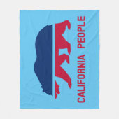 カリフォルニアの民 フリースブランケット (正面)