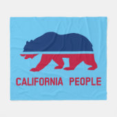 カリフォルニアの民 フリースブランケット (正面(横))