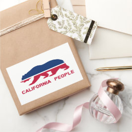 カリフォルニアの民 長方形シール