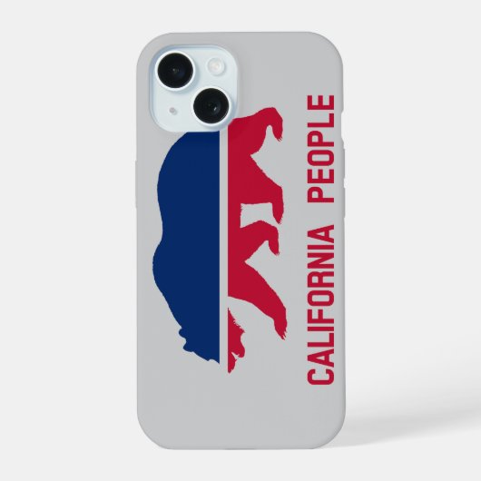 カリフォルニアの民 iPhone 15ケース (裏面)