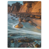 カリフォルニアの海岸に沿って波打つ クリップボード (裏面)