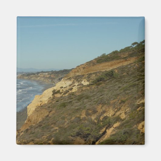 カリフォルニアの海岸線の風景 マグネット (正面)