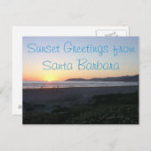 カリフォルニアの海岸線はがき ポストカード (正面/裏面)