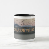 カリフォルニアの海岸線 – 「待つことができる」 - Mug マグカップ (中央)