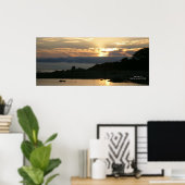 カリフォルニアの海岸線 – Carmel Sunset – ポスター (ホームオフィス)