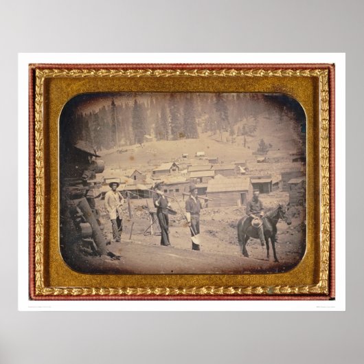 カリフォルニアの火山の町の眺め(40214) ポスター (正面)