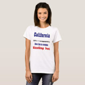 カリフォルニアの熱い女の子tシャツ tシャツ (正面フル)
