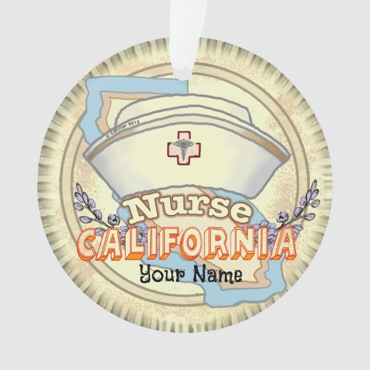 カリフォルニアの看護師 オーナメント (正面)