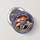 カリフォルニアの知事のためのNeel Kashkariを選んで下さい 缶バッジ (正面&裏面)