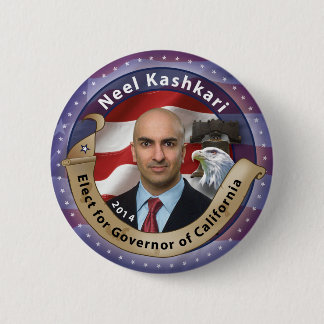 カリフォルニアの知事のためのNeel Kashkariを選んで下さい 缶バッジ
