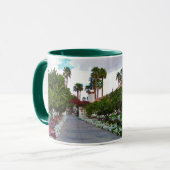 カリフォルニアの砂漠リゾート マグカップ (正面左)