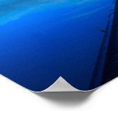 カリフォルニアの穏やかな霧の湖の波止場 ポスター (角)