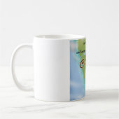 カリフォルニアの米国ヴィンテージ地図と旅行ポスター。 コーヒーマグカップ (左)