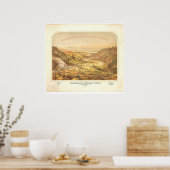 カリフォルニアの粉はサンタクルーズで働く(0195A) ポスター (キッチン)