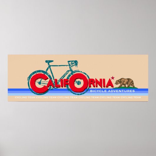 カリフォルニアの自転車の冒険 ポスター (正面)