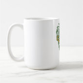 カリフォルニアの花のドゥードル コーヒーマグカップ (左)