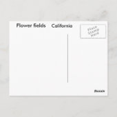 カリフォルニアの花分野 ポストカード (裏面)