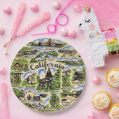 カリフォルニアの観光地 ペーパープレート (パーティー)