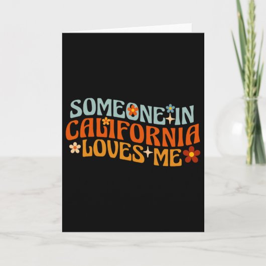 カリフォルニアの誰かが私を愛している カード (正面)