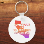 カリフォルニアの誰かが私を愛している キーホルダー (正面)