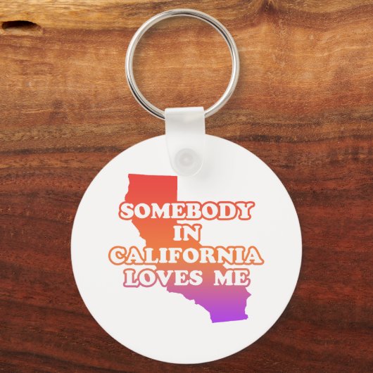 カリフォルニアの誰かが私を愛している キーホルダー (正面)