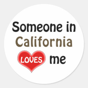 カリフォルニアの誰かが私を愛している ラウンドシール