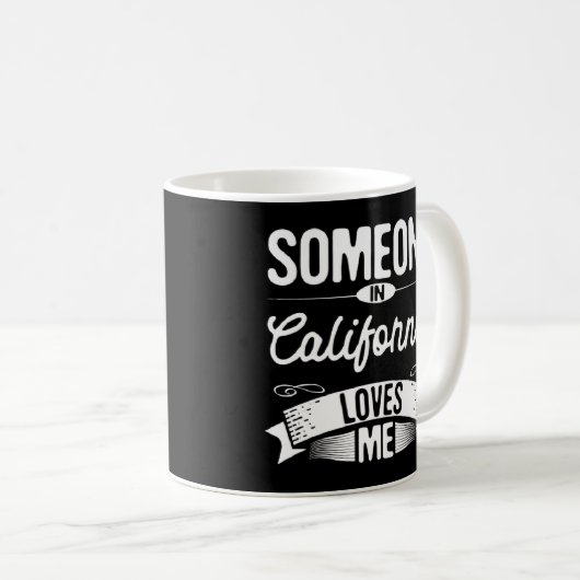 カリフォルニアの誰かが私を愛するCA旅行旅行 コーヒーマグカップ (正面右)
