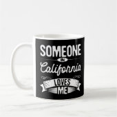 カリフォルニアの誰かが私を愛するCA旅行旅行 コーヒーマグカップ (左)