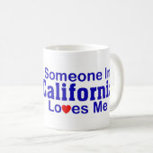 カリフォルニアの誰かは私を愛します コーヒーマグカップ (正面右)