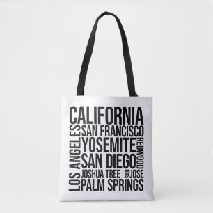 カリフォルニアの都市ワードアート – サンフランシスコ トートバッグ