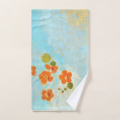 カリフォルニアの野原から幻想的なオレンジポピー バスタオルセット (ハンドタオル)