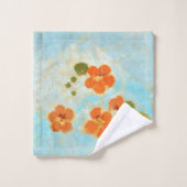 カリフォルニアの野原から幻想的なオレンジポピー バスタオルセット (ウォッシュタオル)