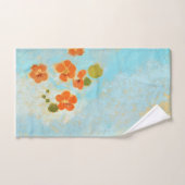 カリフォルニアの野原から幻想的なオレンジポピー バスタオルセット (ハンドタオル)