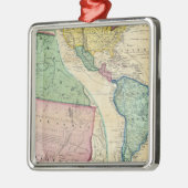 カリフォルニアの金ゴールドの地域の地図 メタルオーナメント (左)