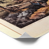 カリフォルニアの金ゴールド鉱業 ポスター (角)