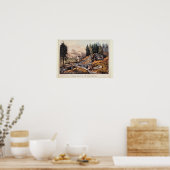 カリフォルニアの金ゴールド鉱業 ポスター (キッチン)