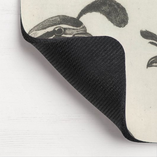 カリフォルニアの雄と雌のパトリッジ マウスパッド (コーナー)