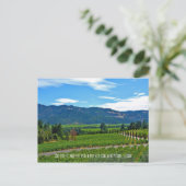 カリフォルニアの風光明媚なナパバレー ポストカード (スタンド正面)