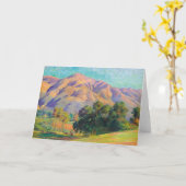 カリフォルニアの風景 | アーサー・マートン・ハザード カード (黄色い花)