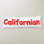 「カリフォルニアの」かわいいデザイン。買今 ボディピロー (裏面)