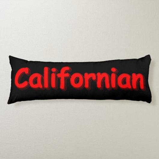 「カリフォルニアの」かわいいデザイン。買今 ボディピロー (正面)