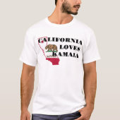 カリフォルニアはカマラを愛している Tシャツ (正面)