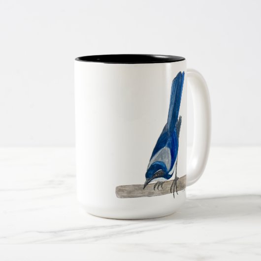 カリフォルニアはジェイをごしごし洗います ツートーンマグカップ (正面右)