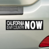 カリフォルニアは今私の国です バンパーステッカー (車上)