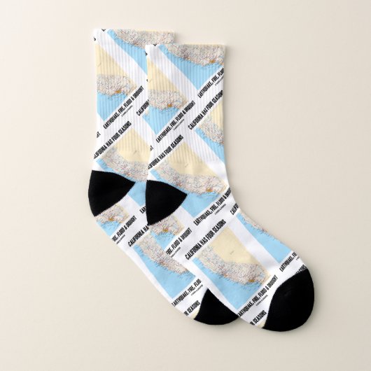 カリフォルニアは四季大震災を起こす ソックス (ペア)