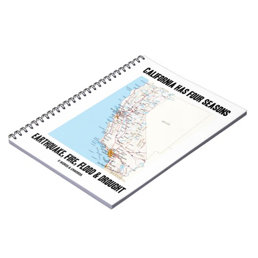 カリフォルニアは四季大震災を起こす ノートブック (左側)