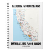 カリフォルニアは四季大震災を起こす ノートブック (正面)