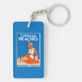 カリフォルニアは昇進ポスターを浜に引き上げます キーホルダー (裏面)