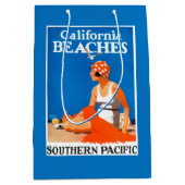 カリフォルニアは昇進ポスターを浜に引き上げます ミディアムペーパーバッグ (正面)